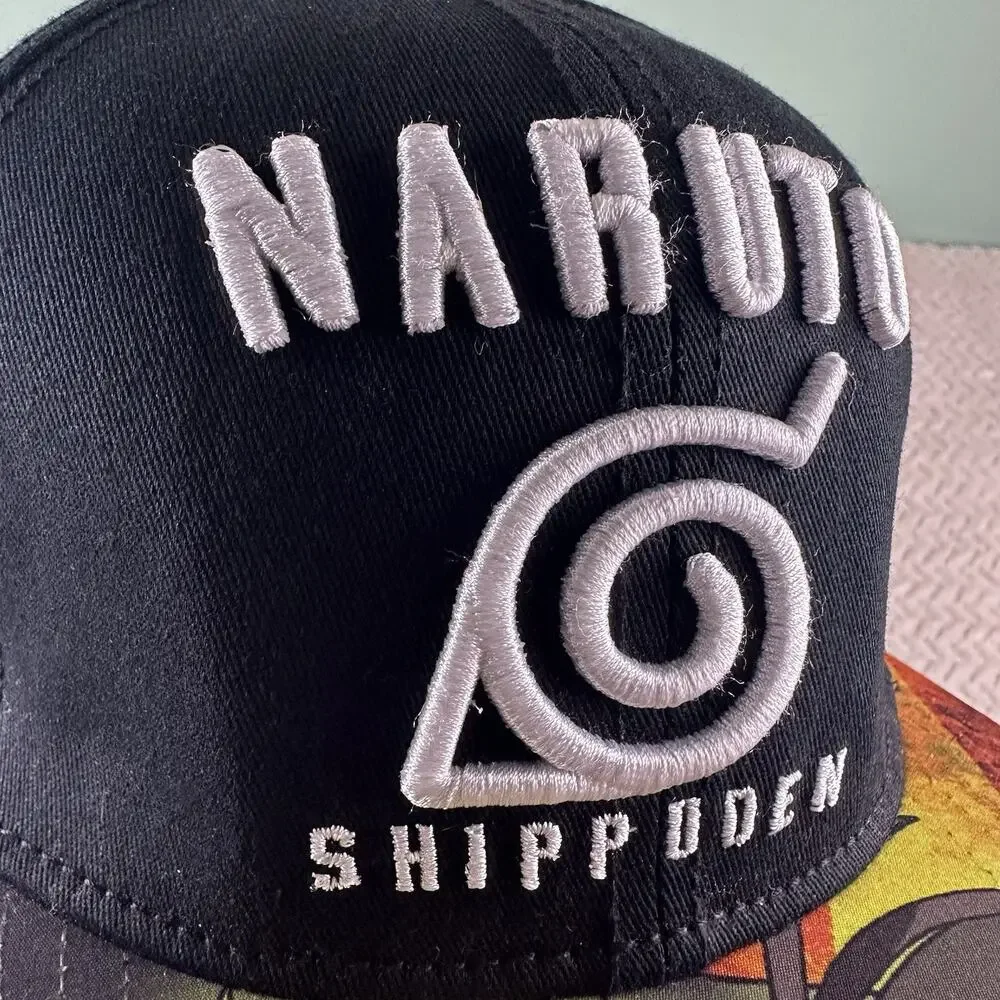 Naruto‎ Snap Back Flat Bill Bioworld Manga Shippuden Baseball Hat Cap